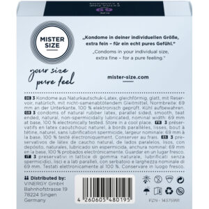 Mister Size-Preservativo Size Xxxl 69 mm (3 Units)-Latex · Preservativi (imaginea 3)