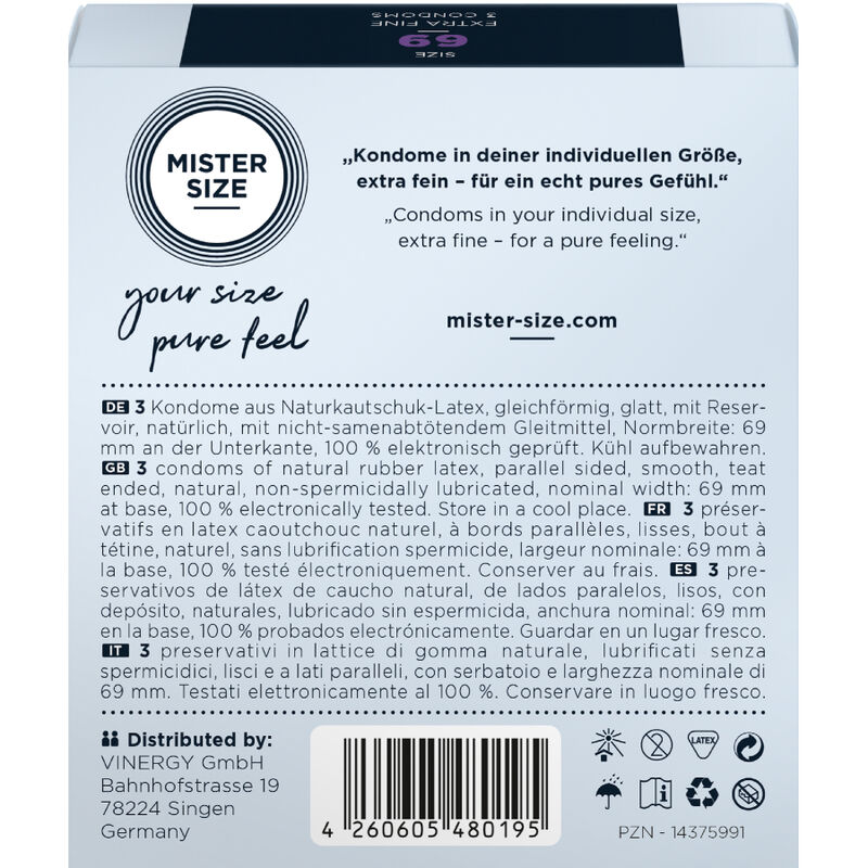 Mister Size-Preservativo Size Xxxl 69 mm (3 Units)-Latex 3 Mister Size-Preservativo Size Xxxl 69 mm (3 Units)-Latex · Preservativi (imaginea 3)