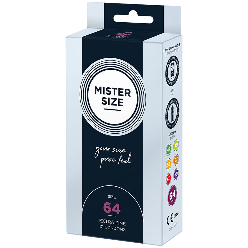 Mister Size-Preservativi Taglia Xxl 64 mm (10 Pezzi)-Lattice 3 Mister Size-Preservativi Taglia Xxl 64 mm (10 Pezzi)-Lattice · Preservativi (imaginea 3)