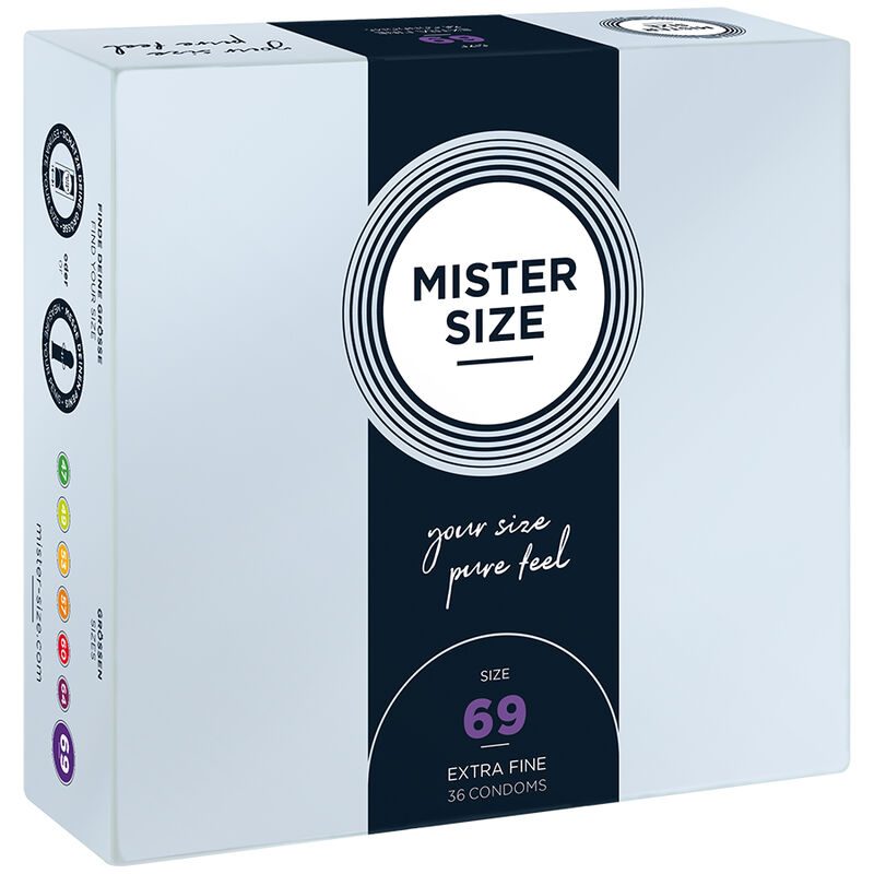 Mister Size-Preservativo Taglia Xxxl 69 mm (36 Pezzi)-Lattice 1 Mister Size-Preservativo Taglia Xxxl 69 mm (36 Pezzi)-Lattice · Preservativi