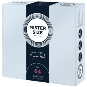 Mister Size-Preservativo Taglia Xxl 64 mm - 36 Pezzi-Lattice 6 Mister Size-Preservativo Taglia Xxl 64 mm - 36 Pezzi-Lattice · Preservativi (immagine 3)