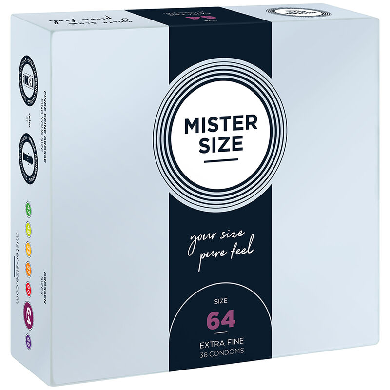 Mister Size-Preservativo Taglia Xxl 64 mm - 36 Pezzi-Lattice 1 Mister Size-Preservativo Taglia Xxl 64 mm - 36 Pezzi-Lattice · Preservativi