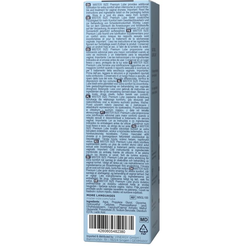 Mister Size-Lubrificante Premium 100 ml · Lubrificanti (immagine 2)