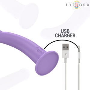 Intense-Eddie Vibrator 17.5 cm 10 Vibrazioni Viola · Vibratori (imaginea 6)