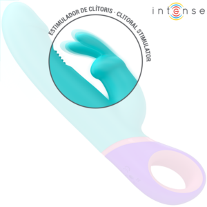 Intense High Tech-Monica Vibratore Coniglio con Stimolatore Rotativo · Vibratori (imaginea 3)