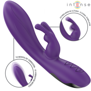 Intense-Vibratore Rabbit Randall 10 Vibrazioni Viola · Vibratori