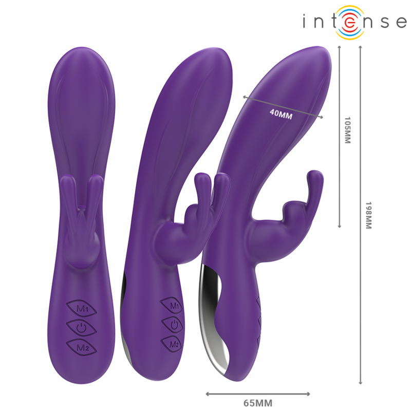 Intense-Vibratore Rabbit Randall 10 Vibrazioni Viola · Vibratori (immagine 2)