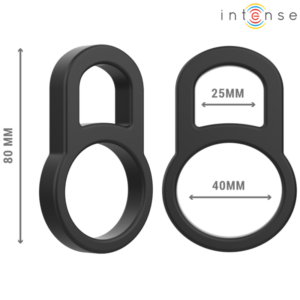 Intense For Him-Bobby Anello doppio silicone per Pene Nero 8 Intense For Him-Bobby Anello doppio silicone per Pene Nero · Anelli & Guaine per pene (imaginea 3)