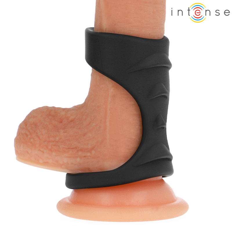 Intense For Him-Theo Doppio Anello in Silicone per Pene Nero 2 Intense For Him-Theo Doppio Anello in Silicone per Pene Nero · Anelli & Guaine per pene (immagine 2)