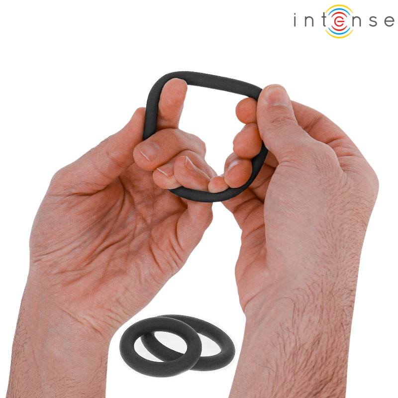 Intense For Him-Hugh 3 Anelli del Pene di Silicone Nero 3 Intense For Him-Hugh 3 Anelli del Pene di Silicone Nero · Anelli & Guaine per pene (imaginea 3)