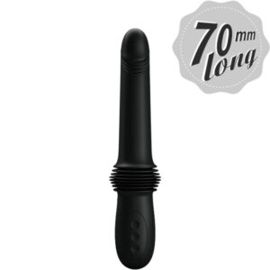 Fun Toys-Pazuzu Vibrator 3 modalità di Spinta, Nero-Silicone
