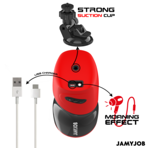 Jamyjob-Masturbatore Automatico Xpeed con 5 modalità Push · Anelli & Guaine per pene (imaginea 5)