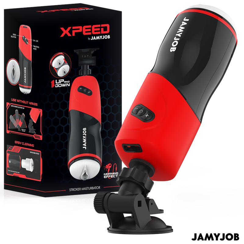 Jamyjob-Masturbatore Automatico Xpeed con 5 modalità Push 1 Jamyjob-Masturbatore Automatico Xpeed con 5 modalità Push · Anelli & Guaine per pene