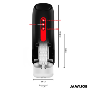 Jamyjob-Phantom Masturbator Automatico Vaginale 5 modalità di Aspirazione · Anelli & Guaine per pene (imaginea 3)