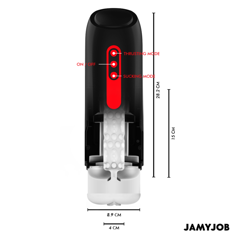 Jamyjob-Phantom Masturbator Automatico Vaginale 5 modalità di Aspirazione 3 Jamyjob-Phantom Masturbator Automatico Vaginale 5 modalità di Aspirazione · Anelli & Guaine per pene (imaginea 3)