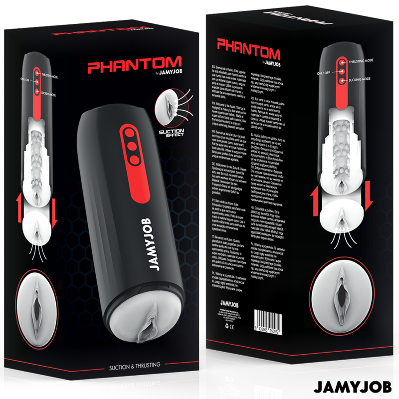 Jamyjob-Phantom Masturbator Automatico Vaginale 5 modalità di Aspirazione · Anelli & Guaine per pene (imaginea 6)