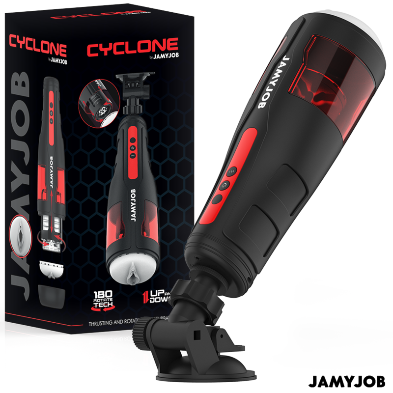 Jamyjob-Ciclone Masturbatore Automatico Tipo Vagina, 10 modalità Rotazione