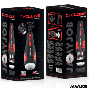 Jamyjob-Ciclone Masturbatore Automatico Tipo Vagina, 10 modalità Rotazione · Anelli & Guaine per pene (imaginea 7)