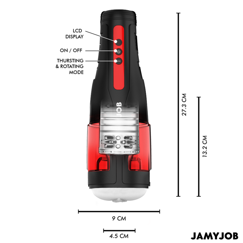 Jamyjob-Ciclone Masturbatore Automatico Tipo Vagina, 10 modalità Rotazione 3 Jamyjob-Ciclone Masturbatore Automatico Tipo Vagina, 10 modalità Rotazione · Anelli & Guaine per pene (imaginea 3)