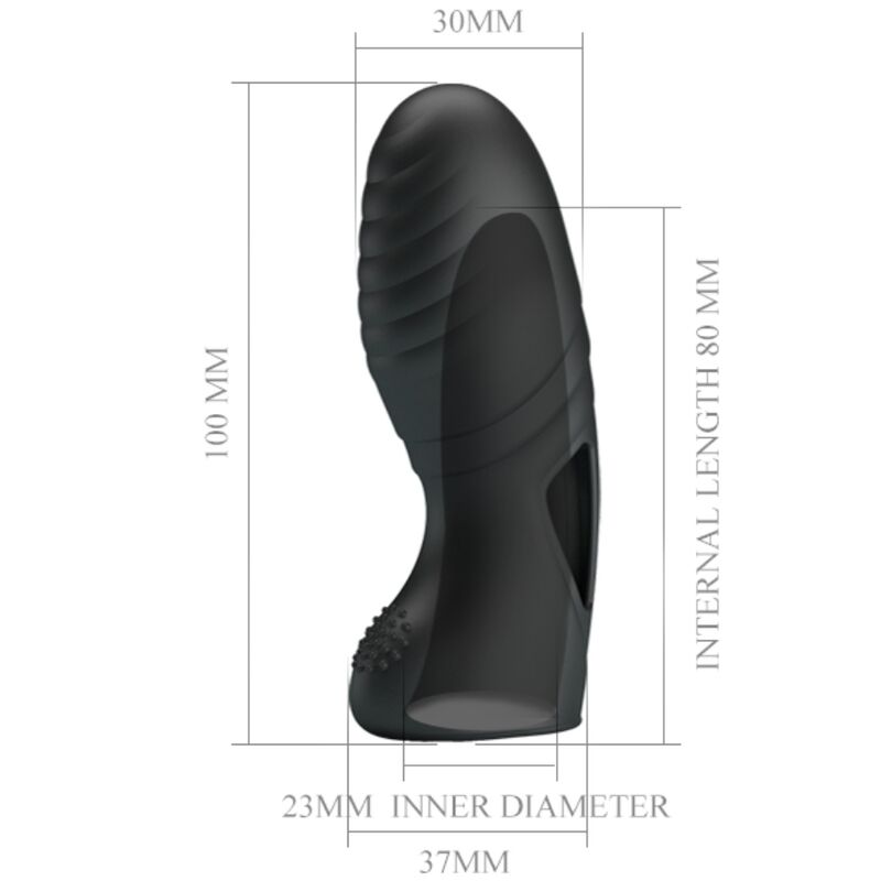 Fun Toys-Alan Vibratore Dito di Silicone Nero 7 Fun Toys-Alan Vibratore Dito di Silicone Nero — PRETTY LOVE · Vibratori (imaginea 7)