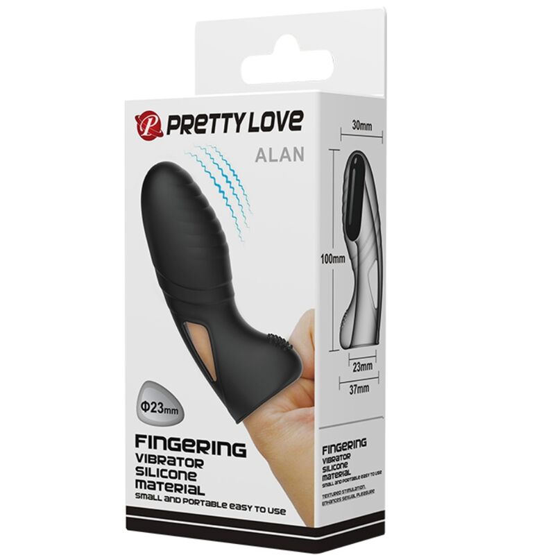 Fun Toys-Alan Vibratore Dito di Silicone Nero 9 Fun Toys-Alan Vibratore Dito di Silicone Nero — PRETTY LOVE · Vibratori (imaginea 9)