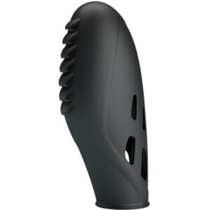 Fun Toys-Gilo Silicone Dito Vibratore, Nero