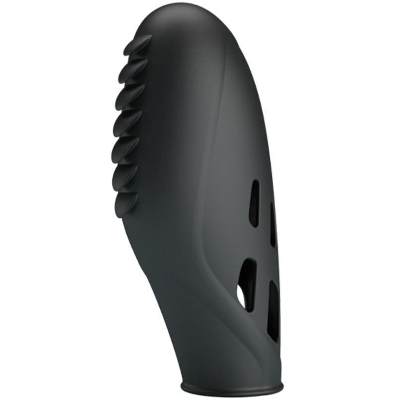 Fun Toys-Gilo Silicone Dito Vibratore, Nero