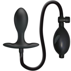 Anal Toys-Plug anale Gonfiabile Nero-Silicone, impermeabile