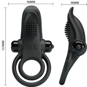 For Him-Vibratore doppio + stimolatore clitorideo 10 Vibrazioni 12 For Him-Vibratore doppio + stimolatore clitorideo 10 Vibrazioni — PRETTY LOVE · Anelli & Guaine per pene (imaginea 5)