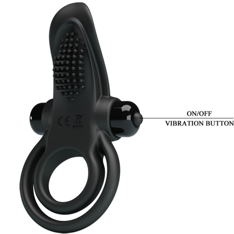 For Him-Vibratore doppio + stimolatore clitorideo 10 Vibrazioni 6 For Him-Vibratore doppio + stimolatore clitorideo 10 Vibrazioni — PRETTY LOVE · Anelli & Guaine per pene (imaginea 6)