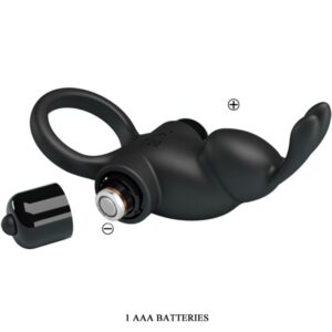 For Him-Anello Vibratore + Stimolatore Coniglio per Clitoride 10 — PRETTY LOVE · Anelli & Guaine per pene (imaginea 2)