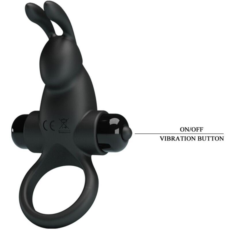 For Him-Anello Vibratore + Stimolatore Coniglio per Clitoride 10 — PRETTY LOVE · Anelli & Guaine per pene (imaginea 4)