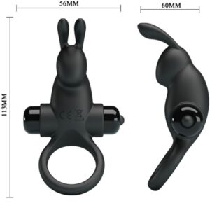 For Him-Anello Vibratore + Stimolatore Coniglio per Clitoride 10 — PRETTY LOVE · Anelli & Guaine per pene (imaginea 6)
