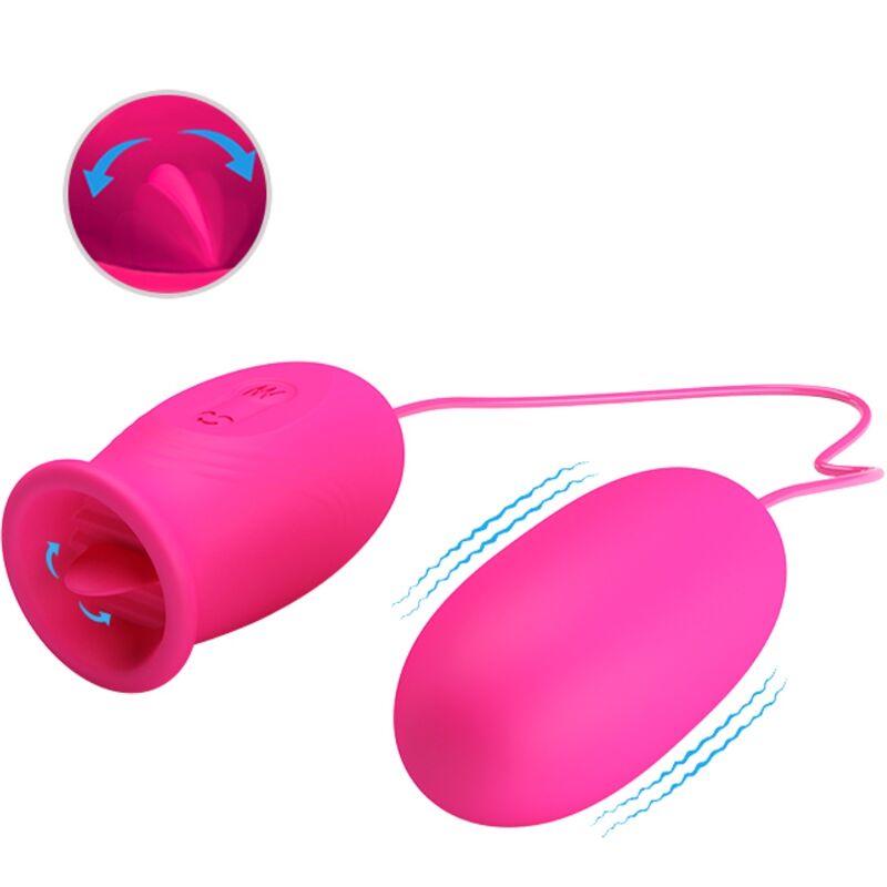 Fun Toys-Daisy Uovo Vibrante + Lingua Stimolante per il Clitoride 3 Fun Toys-Daisy Uovo Vibrante + Lingua Stimolante per il Clitoride — PRETTY LOVE · Vibratori (imaginea 3)