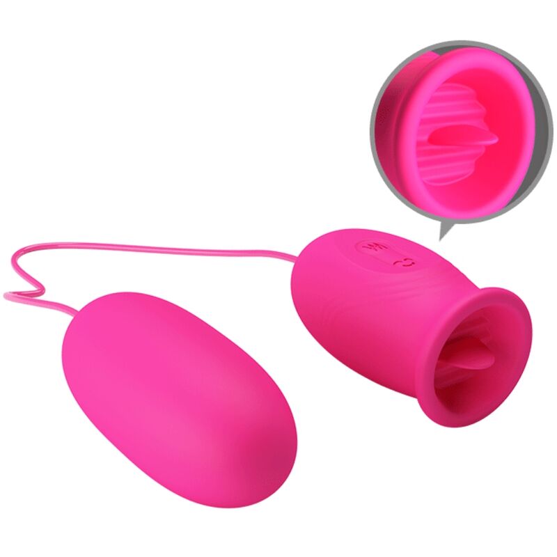 Fun Toys-Daisy Uovo Vibrante + Lingua Stimolante per il Clitoride — PRETTY LOVE · Vibratori (imaginea 4)