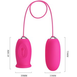 Fun Toys-Daisy Uovo Vibrante + Lingua Stimolante per il Clitoride — PRETTY LOVE · Vibratori (imaginea 5)