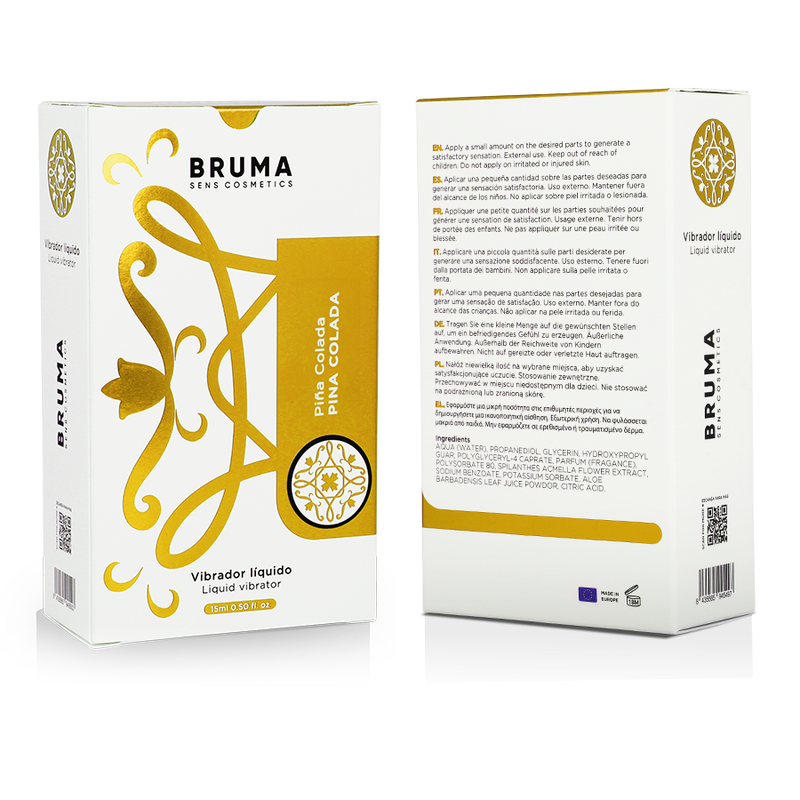 Bruma-Vibratore liquido Ultra Sliding Pina colada 15 ml · Afrodisiaci donna (imaginea 7)