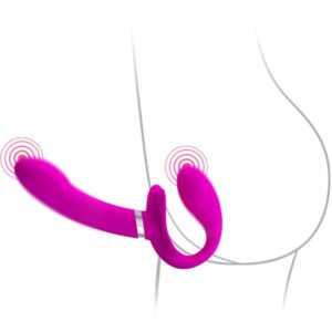 High Tech-Valerie Doppio Strap-on Vibratore 12 Vibrazioni — PRETTY LOVE · Vibratori (immagine 7)