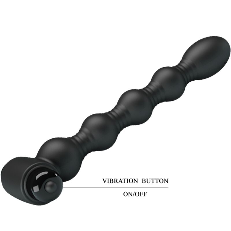 Anal Toys-Lynn Plug anale Silicone, 10 Vibrazioni, Nero-10 velocità — PRETTY LOVE · Giocattoli anali (imaginea 5)