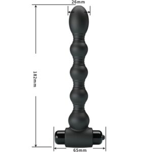 Anal Toys-Lynn Plug anale Silicone, 10 Vibrazioni, Nero-10 velocità — PRETTY LOVE · Giocattoli anali (imaginea 3)