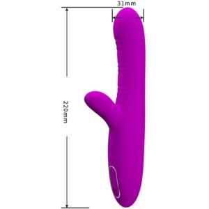 High Tech-Angelique Vibratore Multifunzione + Stimolatore — PRETTY LOVE · Vibratori (immagine 4)