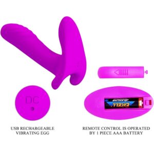 Remote Control-Massaggiatore e Vibratore 12 Vibrazioni Telecomando — PRETTY LOVE · Vibratori (immagine 8)
