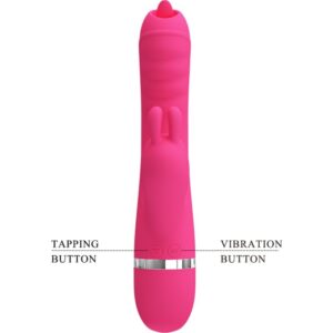 High Tech-Phoenix Rabbit Vibratore Multifunzione Rosa-Silicone, 7 — PRETTY LOVE · Vibratori (immagine 3)