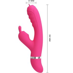 High Tech-Phoenix Rabbit Vibratore Multifunzione Rosa-Silicone, 7 — PRETTY LOVE · Vibratori (immagine 4)
