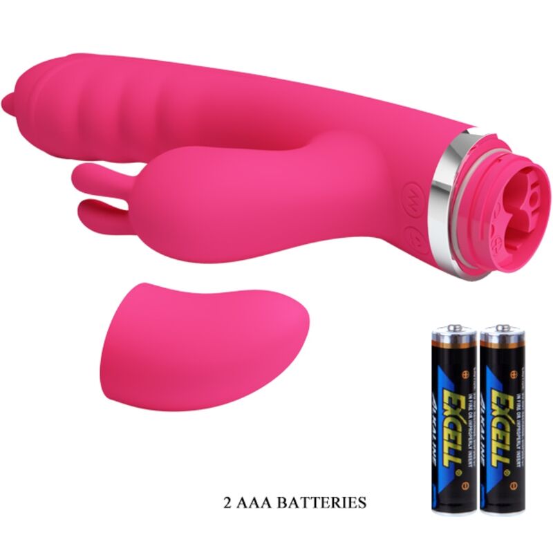 High Tech-Phoenix Rabbit Vibratore Multifunzione Rosa-Silicone, 7 — PRETTY LOVE · Vibratori (immagine 5)