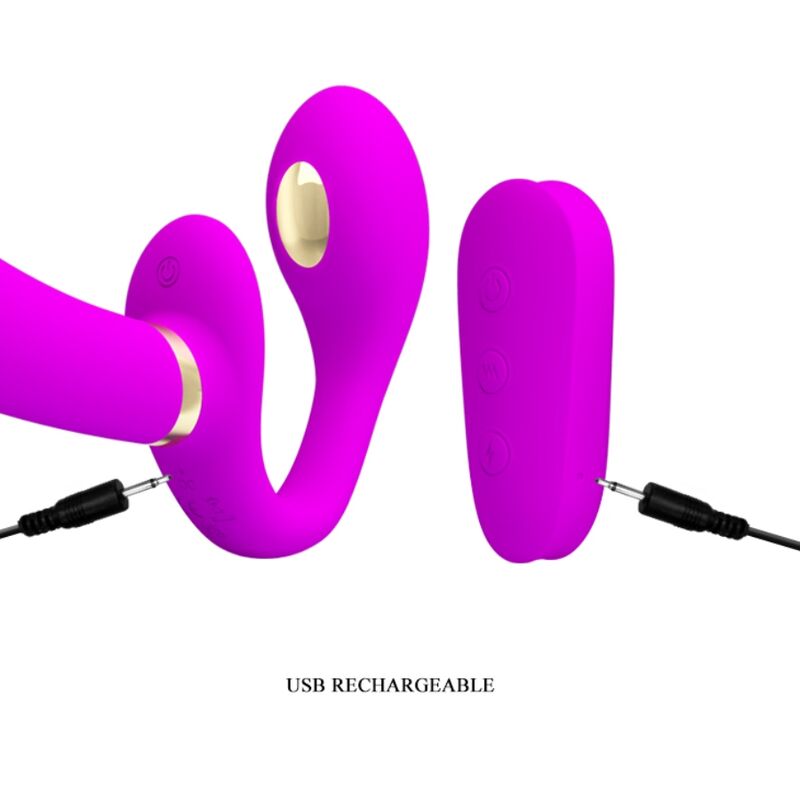Remote Control-Thunderbird Doppio Strap-on Vibratore 2 Remote Control-Thunderbird Doppio Strap-on Vibratore — PRETTY LOVE · Vibratori (imaginea 2)