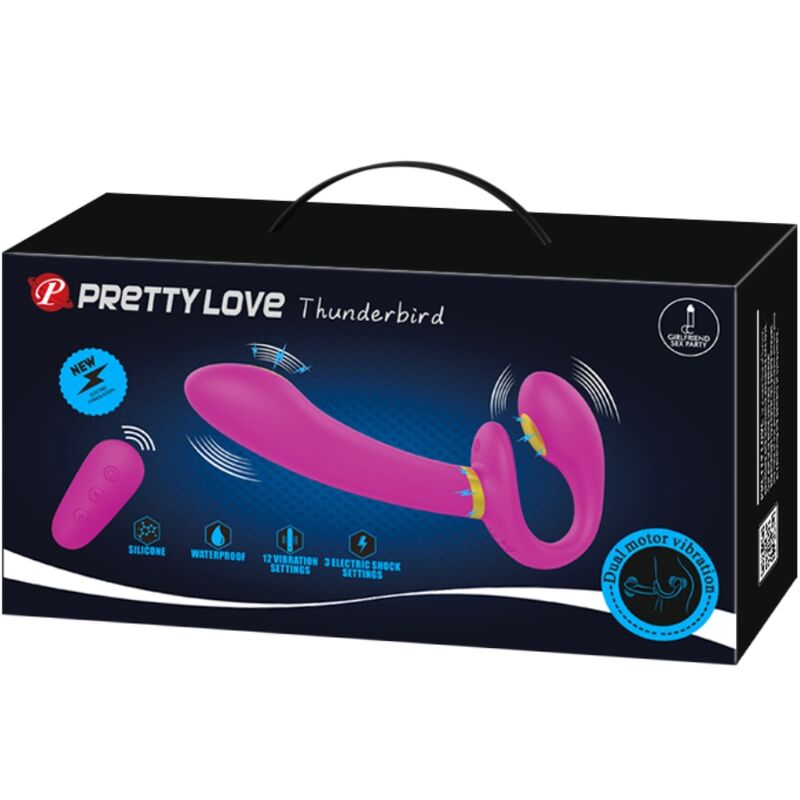 Remote Control-Thunderbird Doppio Strap-on Vibratore 6 Remote Control-Thunderbird Doppio Strap-on Vibratore — PRETTY LOVE · Vibratori (imaginea 6)