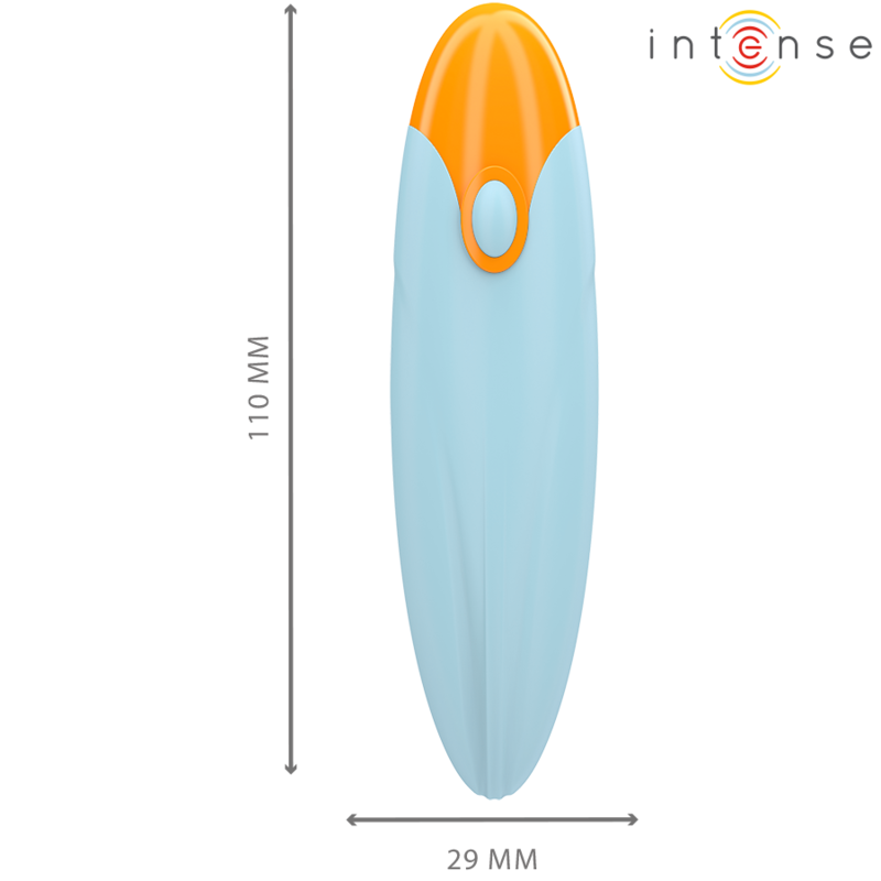 Intense-Bullet Vibratore Mike 10 Vibrazioni Blu Silicone · Vibratori (immagine 4)