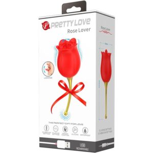 High Tech-Rose Lover Stimolatore Clitoride 12 Vibrazioni — PRETTY LOVE · Vibratori (immagine 4)