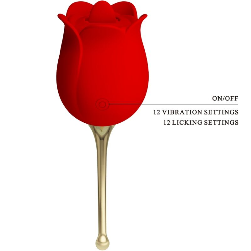 High Tech-Rose Lover Stimolatore Clitoride 12 Vibrazioni — PRETTY LOVE · Vibratori (immagine 6)